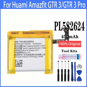 100% аккумулятор высокой емкости PL582624 450 мАч Для Замены Смарт-часов Huami Amazfit GTR 3/GTR 3 Pro На Телефон С инструментами