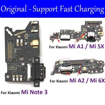 100% Оригинальный USB-порт зарядного устройства для Xiaomi Poco M3 Mi Note A1/5X A2/6X Разъем для док-станции с микрофоном