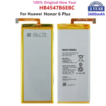 100% Оригинальный Аккумулятор HB4547B6EBC 3500 мАч Для Huawei Honor 6 Plus PE-TL20 PE-TL10 PE-CL00 PE-UL00 Сменные Батареи