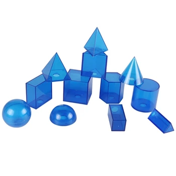 12шт Геометрическая модель, Разборный куб, цилиндр, Конус, Игрушка, Математические ресурсы, Обучающие Развивающие LX9A