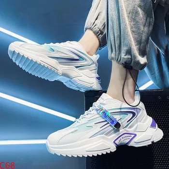 2023 новые кроссовки для бега с дышащей сеткой, универсальная повседневная обувь с повышенной внутренней высотой, корейская версия мужской спортивной обуви