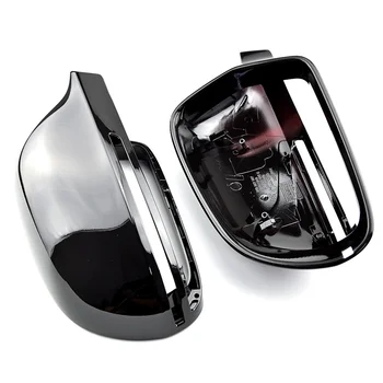 2X Запеченная Черная Крышка Зеркала заднего Вида для A4 S4 A5 S5 A6 S6 A8 S8 Q3 SQ3 A3 Модификация Зеркала заднего Вида