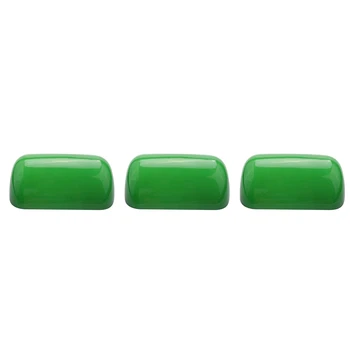 3X Стеклянная КРЫШКА ЛАМПЫ BANKER зеленого цвета/Абажур для лампы Banker из стеклянного абажура