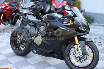 4Gifts Новый ABS Пластиковый Корпус Мотоциклетный комплект обтекателей Подходит Для Ducati 899 1199 panigale 1199S 2012 2013 2014 2015 Изготовленный На Заказ Черный Матовый