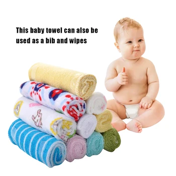 8 штук дышащих детских квадратных полотенец для новорожденных, Комфортное Широко используемое полотенце для чистки детского лица