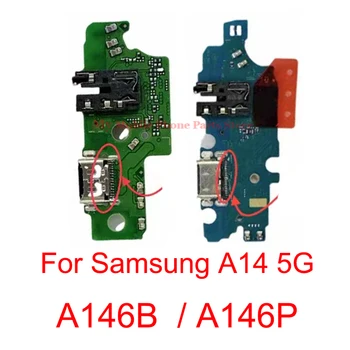 AAAAA Качество USB Зарядка Плата Зарядки Порт Док-станция Flex Для Samsung Galaxy A14 A146B A146P 5G Зарядное Устройство Порт Гибкий Кабель Запчасти