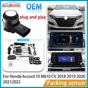 AutoBora Оригинальный OEM Датчик Парковки Система Помощи Резервному Радару С Зуммером Заднего Переднего Бампера для Honda Accord 10 Mk10 2018 ~ 2022