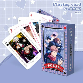 BLUE LOCK Spy x Family Jujutsu Kaisen Игральная Карта Для Покера Игровая Колода Покерный Костюм Пластиковая Подарочная Коллекция Фанатов Подарок