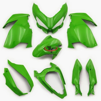 Fit Ninja 400 Зелено-Черный Комплект Компонентов Кузова Слева Направо Для NINJA400 2018-2019-2020-2021-2022-2023 Аксессуары Для Обтекателей