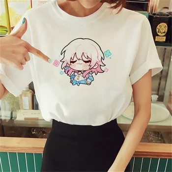 Honkai Star Rail футболка женская дизайнерская летняя манга футболки дизайнерская одежда для девочек