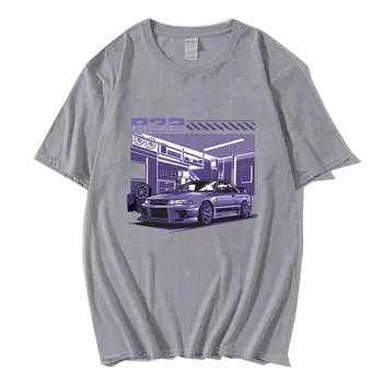 Initial D R32 Фиолетовые Футболки Drift Car Для Мужчин, Футболка С коротким рукавом, Хип-Хоп Футболки, Мужской Топ из 100% Хлопка, Забавная Уличная Одежда Для Женщин