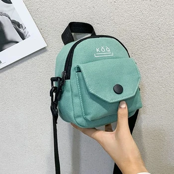 ISKYBOB Женская сумка через плечо в форме рюкзака, мужская холщовая сумка-мессенджер, переносная школьная сумка, кошельки и сумочки Модный подарок 2024 года