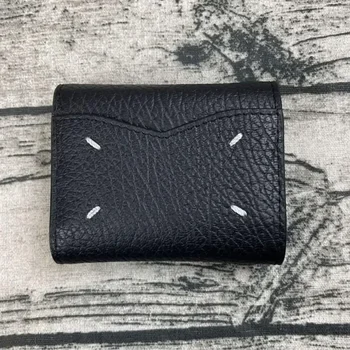 Paris 마르지 엘라 Кошелек премиум-класса минималистичный для мужчин и женщин, роскошный бренд, многослойная сумка из воловьей кожи со слотом для нескольких карт, высококачественная деловая сумка