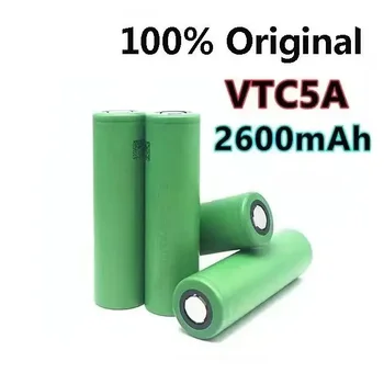 VTC5A 2600mAh 18650 Литиевая Батарея 20A 30A Разряда 18650VTC5 Батареи для Фонарика С Плоской Головкой