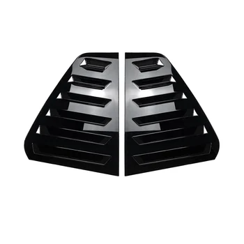 Автомобильные глянцевые черные наклейки на треугольные жалюзи на задних стеклах для VW Golf 6 MK6 2008-2012 Для стайлинга автомобилей