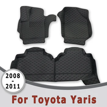 Автомобильные коврики для Toyota Yaris Vios 2011 2010 2009 2008 Ковры, автозапчасти, Аксессуары для интерьера, замена водонепроницаемых продуктов