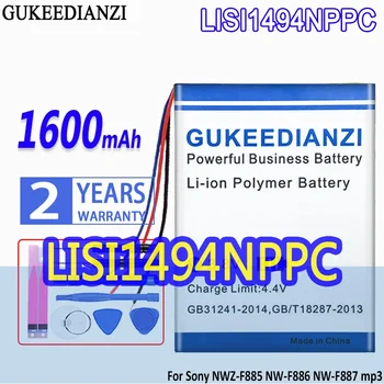 Аккумулятор GUKEEDIANZI Высокой емкости LISI1494NPPC 1600mAh Для Sony NW-F886 NWZ-F885 NW-F887 mp3 Bateria