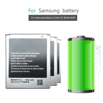 Аккумулятор для телефона Samsung Galaxy s3 mini i8190 i699 Ace 2 i8160 S7562 S7562I S7568 i8190N S7560 (M) S7580 i739 EB425161LU 1500 мАч