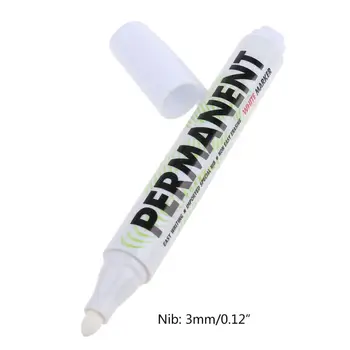 Белая маркерная ручка Краска Масло Маркер для автомобильных шин Водонепроницаемая краска Ручка для граффити B85A