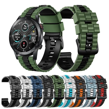 Для Honor Magic 2 46 мм Смарт-часы Браслет Ремни Новый Силиконовый Ремешок 22 мм Спортивный Ремешок Для Часов Honor Watch GS Pro/GS 3/Huawei GT