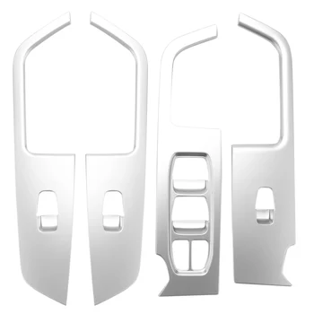 Для Hyundai Ix25 Creta Хромированный внутренний дверной подлокотник Отделка крышки оконного переключателя Панель управления Автоаксессуары