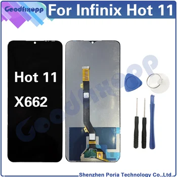 Для Infinix Hot 11 X662 ЖК-дисплей Сенсорный экран Дигитайзер в сборе Замена запасных частей