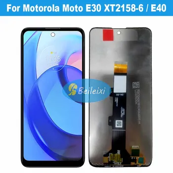 Для Motorola Moto E30 XT2158-6 XT2159-1 XT2159-2 ЖК-дисплей С сенсорным экраном Дигитайзер В сборе для Moto E40 XT2159-3 XT2159-6