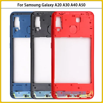 Для Samsung Galaxy A20 A30 A40 A50 Пластиковая Средняя Рамка Корпус Чехол A205 A405 A305 A505 Средняя Рамка Рамка Средняя Пластина Заменить