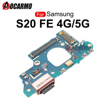 Для Samsung Galaxy S20FE 4G S20 FE 5G Разъем USB-порта для зарядки, гибкий кабель для микрофона, запасные части