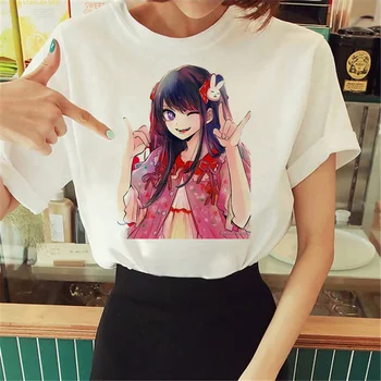 Женская футболка Oshi No Ko, дизайнер аниме, футболка с изображением девушки, одежда из манги 2000-х годов