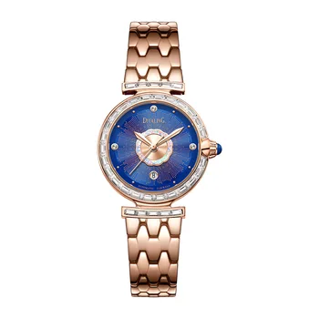 Женские роскошные часы DITALING 28 мм, женские часы, винтажные автоматические механические наручные часы, водонепроницаемые модные 50 м