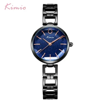 Женские часы с полым браслетом Kimio, роскошные женские часы с многогранным циферблатом Babysbreath, женские часы-платье для женщин, женские часы