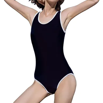 женский цельный купальник, неподвластный времени, с бесшовным дизайном, однотонный сексуальный костюм для серфинга без рукавов, купальники