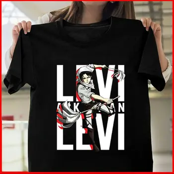 Забавная футболка с аниме Levi Cleaning Maniac Atack On Titan