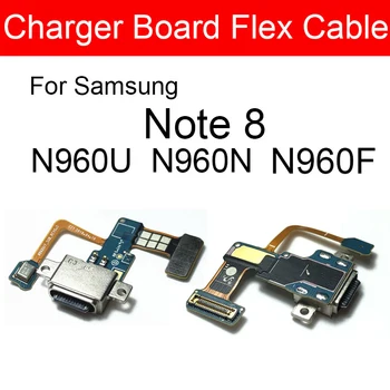 Зарядное Устройство USB Jack Док-Станция Для Samsung Galaxy Note 8 N960U N960F N960N Модуль Зарядного Порта Usb Разъем Ремонт Платы Порта