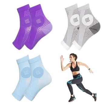 Компрессионные носки для невропатии, 3 пары компрессионных носков без пальцев Для женщин, Дышащие облегчающие носки для бега, успокаивающие спортивные носки