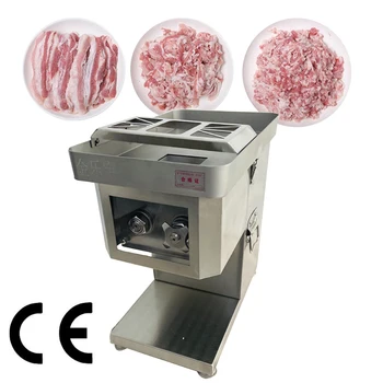Машина для Нарезки мяса из нержавеющей стали Коммерческая Автоматическая Машина Для Резки Овощей Электрическая Мясорубка