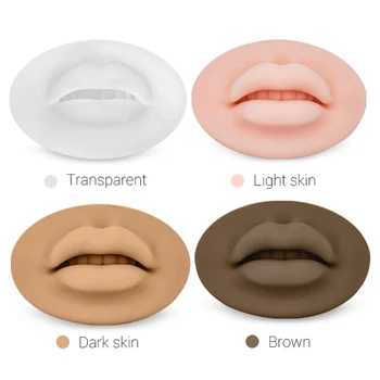 Многоразовые 3D губы с силиконовой кожей для перманентного макияжа, татуировки, эластичности человеческих губ, микроблейдинга, PMU для начинающих