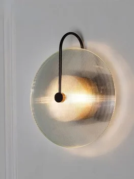 Настенный светильник в скандинавском минимализме, Роскошная прикроватная лампа для главной спальни, настенный светильник для гостиной, лестницы