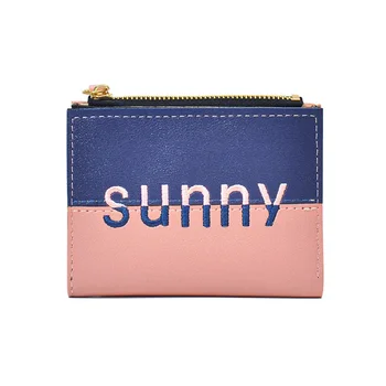 Новая женская короткая сумочка с карманом на молнии для мелочи, многофункциональная студенческая сумочка, простой модный кошелек с надписью