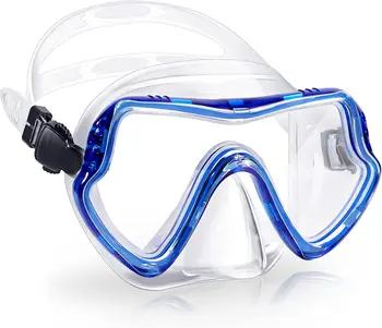 Оправа для очков для плавания, водонепроницаемые детские очки для плавания с защитой от запотевания и ультрафиолета, с крышкой для носа, для детей 8-13 лет, на открытом воздухе
