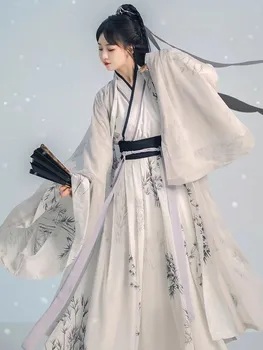 Оригинальный женский воротник-стойка династии Сун Hanfu, полная талия, Древнекитайская традиционная одежда, Женский костюм Hanfu, комплект из 3 предметов