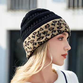Осенне-зимняя красивая теплая шапка из толстой шерсти, женская теплая вязаная шапка для взрослых, оптовая продажа женских шляп.