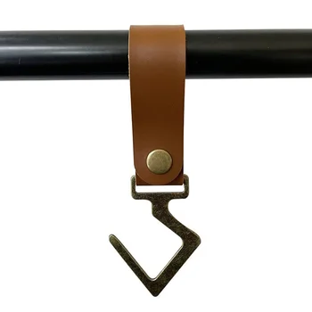 Открытый Кемпинг Кожаный Крючок S-образный Крючок Съемная Кухонная Полка Для Удобного Хранения Верхней Одежды Подвесной Крючок