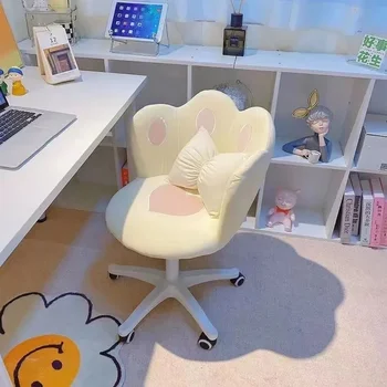 Офисное кресло для спальни, дома, общежития, Компьютерное Кресло для девочек, Поворотное Офисное кресло для макияжа, поручень, Роскошная мебель Nordic Fauteuil MR50OC