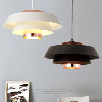 Подвесной светильник Nordic LED современный подвесной светильник E27 для бара внутреннее освещение домашнего декора люстра для гостиной спальни столовой