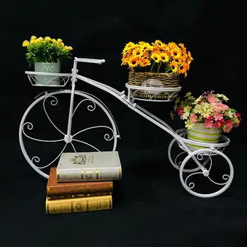 Подставка для растений в форме велосипеда, садовый цветочный горшок, полка для корзины во дворе для дома