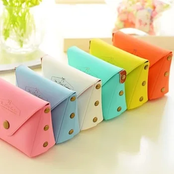 Популярная Корейская версия милой сумки для ключей карамельного цвета, модной компактной портативной сумки для карточек Macaron