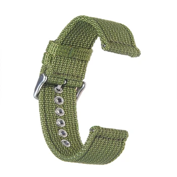 ремешок для часов из нейлонового полотна 18 мм 20 мм 22 мм Тканый мягкий ремень Универсальный браслет для мужчин и женщин Спортивный быстросъемный браслет на запястье
