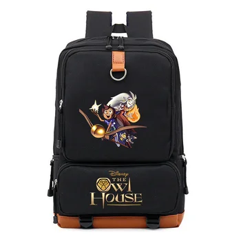 Рюкзак Disney The Owl House для мальчиков и девочек, дорожный рюкзак на плечо, Мужская и женская сумка для ежедневных книг большой емкости, школьная сумка Mochila